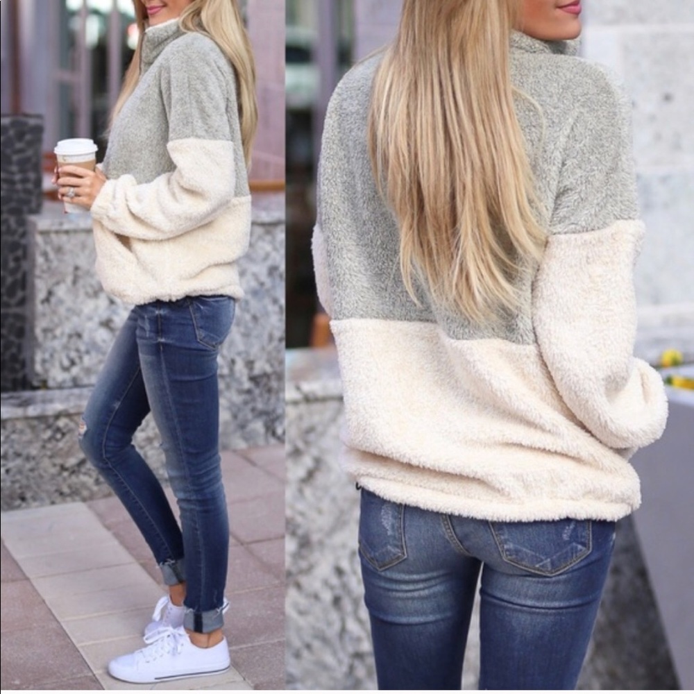 LAST (L) Gray Soft Pullover - Picture 2 of 2